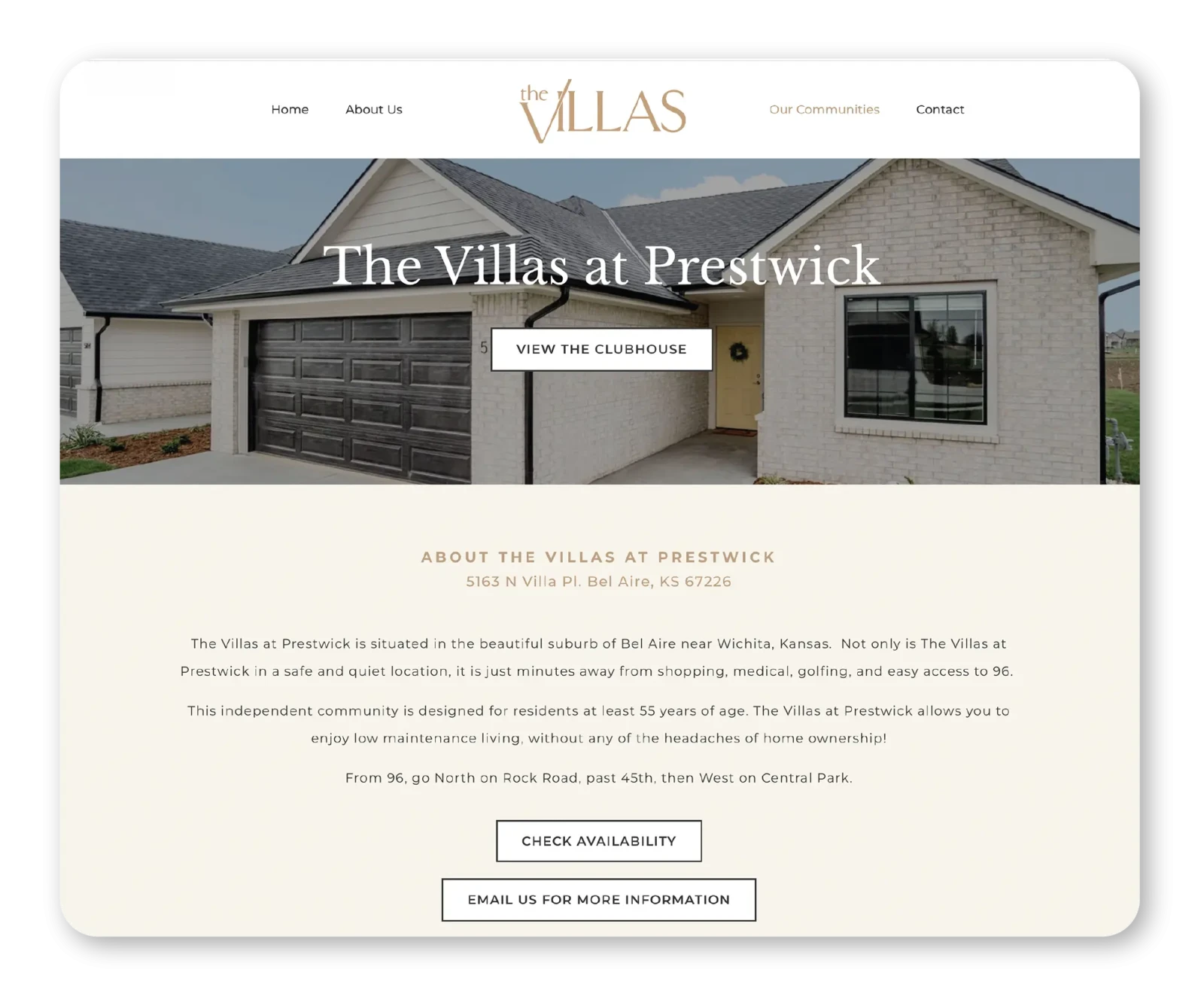 the villas website